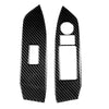Car Carbon Fiber Window Buttons Panel Decorative Sticker for Mazda CX-5 2017-2018, Left Drive
