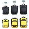 Rhinowalk Multi-Function Motorcycle Rear Seat Bag Combination Rear Shelf Pannier, Colour: Yellow 30L