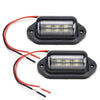 2 PCS Car Van Bus Trailer LED Taillight Side Light 12-24V 6LEDs License Plate Light