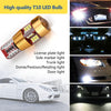 2 PCS LED Light Bulb 6000K White Super Bright 168 2825 W5W T10 Decoder Replacement, For Car Dome Map Side Marker Door Courtesy License Plate Lights(Gold)