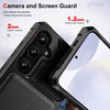 For Samsung Galaxy S25+ 5G Vertical Flip Card Bag Holder Leather Phone Case(Black)