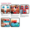 Left + Right Gamepad Rocker Cap Button Cover for Switch(Black)