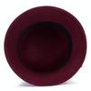 Autumn and Winter Ladies Pot Cap Woolen Top Hat with Flower Decoration, Size:One Size(Royal Blue)