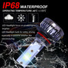 2 PCS H11 DC9-36V / 36W / 8000K / 6000LM IP68 Car / Motorcycle Mini COB LED Headlight Lamps / Fog Light(Ice Blue Light)
