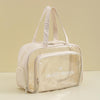 Waterproof Swimming Beach Bag Toiletries and Cosmetics Bag, Color: Beige with Shoe Warehouses