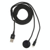 For iPhone / Apple Watch 2 In 1 8 Pin + Magnetic Charging Base Multi-function Charging Cable, Length: 1m(Black)