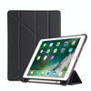 Multi-folding Shockproof TPU Protective Case for iPad 9.7 (2018) / 9.7 (2017) / air / air2, with Holder & Pen Slot(Black)