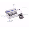 Automatic Toothpaste Dispenser Dental UV Ultraviolet Toothbrush Sterilizer Storage Holder (UK Plug)