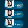 Simple & Stylish LED Three-Fold Square Makeup Mirror, Specification:Charging Model Three-color Light(White)