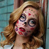 Waterproof And Sweat Proof Of The Dead Masquerade Party Temporary Stickers Halloween Face Tattoo Stickers(SY-B124)