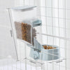 Clip-On Pet Feeder & Waterer (Blue) | Cat/Small Dog | Cage/Crate