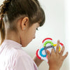 Children Educational Rotating Magic Beans Compass Fingertip Cube Toy Spinning Rolling Balls Gyro(Blue)