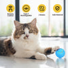 RC Cat Toy Ball, 5.5cm Luminous Yellow, Interactive Play
