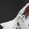 Halloween Masquerade Party Dance Sexy Lady Lace Fox Mask(White)