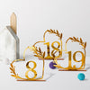 Acrylic Home Decor Wedding Digital Dinning Table Number Plate Seat Sign DIY Mirror Table Setting, Number: 5