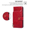 For Samsung Galaxy S25 5G Zipper Bag Leather Phone Case(Red)