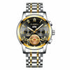 FNGEEN 4001 Men Watch Multi-Function Quartz Watch, Colour: Gold Black Surface Gold Nails