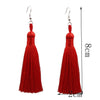 3 Pairs Women Boho Fashion Long Tassel Earrings(Yellow)
