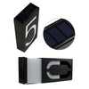 0.36W Solar Powered Wall Mount 6 LEDs Lighting Doorplate Lamp House Number Porch Lights with Solar Pannel(7)