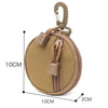 Pocket Portable Mini Coin Bag Key Ring Waist Bag(Khaki)