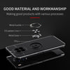 For Huawei nova 8i Metal Ring Holder 360 Degree Rotating TPU Case(Black+Rose Gold)