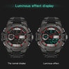 SANDA 6015 Men Multifunctional Waterproof Luminous Sports Watch(Black Gold)