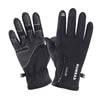 HUMRAO Outdoor Riding Fleece Warm Non-Slip Touch Screen Gloves Ski Motorcycle Gloves, Size:L(01 Luminous+Logo)
