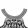 Purple Pink Embroidered Lace Collar Flower Three-dimensional Hollow Fake Collar DIY Clothing Accessories