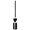 Bathroom Stainless Steel Base Leak-Proof Toilet Brush Set, Color: Flocking Paint Long Rod