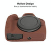 For Canon EOS R100 Glossy Soft Silicone Protective Case(Coffee)