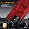 For iPhone 12 Lens Holder MagSafe Phone Case(Red)