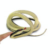 2 PCS Boa Constrictor Tricky Toy Mischief Scary Simulation Snake(Yellow)