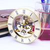 Metal See-through Quartz Clock Gear Clock DIY Accessories 103mm Golden Clock Head