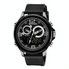 SANDA 793 large Dial Tide Watch Student Fashion Trend Multi Function Double Glow Waterproof Electronic Watch(Black)