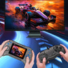 Q8 Handheld Game Console 3.0 Inch Screen Support TV Connection Built In 800 Games Singles Transparent Purple