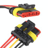 10pcs 5P Car Waterproof Plug Car Connector Plug-In, Length10cm