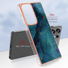 For Samsung Galaxy S25 Ultra 5G Electroplating Marble Dual-side IMD Phone Case(Green 017)