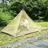 Polyester Mesh Tent Outdoor Camping Single Perspective Anti-Mosquito Net(Army Green)