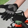 Boodun Riding Gloves Splicing Long Finger Bike Gloves Outdoor Sports Gloves, Size: XL(Black)