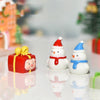 5pcs Christmas Micro Landscape Snowscape Decoration Accessories Christmas Resin Ornament, Style: No.12 Ass Green Red Gift Box