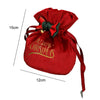 Christmas Gift Bag Christmas Eve Velvet Candy Bundle Bag, Color: Wine Red Style 2