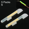 5 Packs OCEAN SUN Clip-On Luminous Float Night Fishing Light Stick, S, Fits Rod Tip 1.5-1.9mm