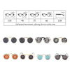 Steampunk Sunglasses Round Metal Flip Up Glasses For Men and Women, Style: Gold Clock C8