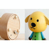 Wooden Music Box Music Boxmini Cute Pet Decoration Children Holiday Gifts(Blue Clothes Puppy)