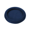 12x1.8cm Jewelry Ring Velvet Leather Round Empty Plate Bracelet Display Rack(Blue)