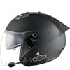 KUQIBAO Motorcycle Smart Bluetooth Sun Protection Double Lens Safety Helmet, Size: L(Matte Black+Black Tail)
