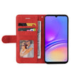 For Samsung Galaxy A06 4G / 5G Dual-color Splicing Flip Leather Phone Case(Red)