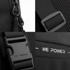 WEPOWER Chest Bag Oxford Cloth Shoulder Messenger Bag(Black)