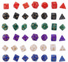 5 Set Creative RPG Game Dice Colorful Multicolor Dice Mixed DND Dice(Purple)