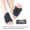 Massage Point Elastic Bandage SEBS Arch Socks Flat Foot Massage Corrective Insole(Black)